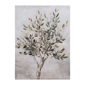 Картина дърво зелен - кафяво - бежово 60x3.5x80см