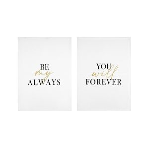 Картина със стихове, S/2, бяло - златно, 50x70см