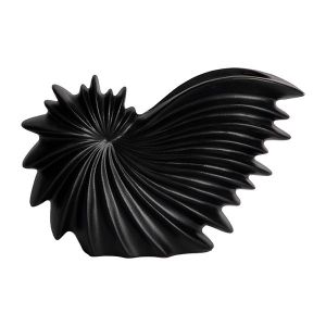 Керамична ваза черна 25.1x1.8x16см