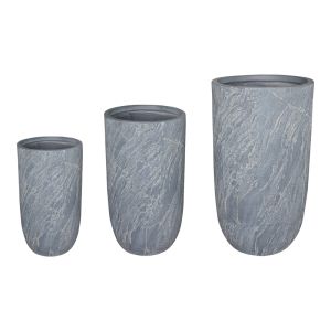 КОМПЛЕКТ САКСИИ ANTERIA ОТ 3 КЕРАМИЧНИ ЧАСТИ В СИВО-БЕЖОВ ЦВЯТ