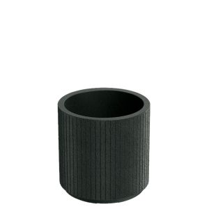 КРЪГЛА ПЛАСТМАСОВА САКСИЯ CORO ЗА ЧЕРНИ ВЪГЛИ 30X30X30 СМ