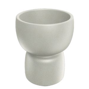 КРЪГЛА ПЛАСТМАСОВА САКСИЯ DUALA 47X47X55 СМ