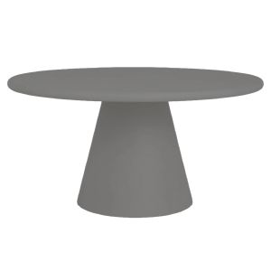 Кръгла трапезарна маса Raiko Hm6573.01 сив фибро цимент Φ130x75hcm