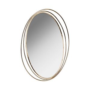 Огледало метал златисто 60x2x90см