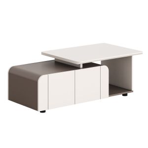 ОФИС ШКАФ NEWLINE HM18285 МЕЛАМИН В КРЕМАВО БЯЛО - СВЕТЛО КАФЯВО 120X60X42ВСМ.