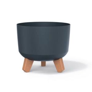 ПЛАСТМАСОВА САКСИЯ GRACIA ЦВЯТ АНТРАЦИТ 20Х20Х17СМ