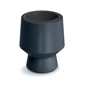 ПЛАСТМАСОВА САКСИЯ HEOS АНТРАЦИТ, ЦВЯТ 27X32 СМ