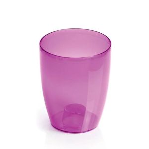 ПЛАСТМАСОВА САКСИЯ ЗА ОРХИДЕЯ COUBI, ПРОЗРАЧНА, ВИОЛЕТОВА, И 13X16 СМ