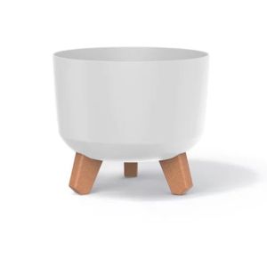 САКСИЯ GRACIA, БЯЛ ЦВЯТ, ПЛАСТМАСА, 20X20X17 СМ