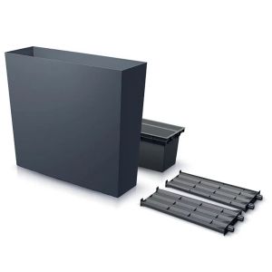 САНДЪЧЕ ЗА ЗАСАЖДАНЕ URBI CASE T, ЦВЯТ АНТРАЦИТ, ПЛАСТМАСА, 77X23,5X68 СМ