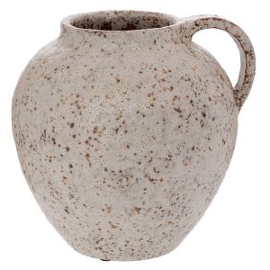 СИВА КЕРАМИЧНА ВАЗА 19.5X19.5X19.5 СМ