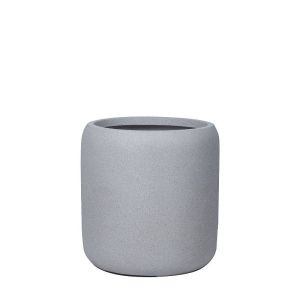 Средна саксия от фиберклей сив гранит с помпа - Φ42x43см