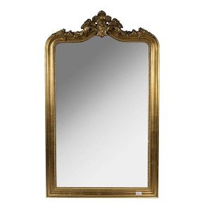 Стенно огледало златисто антично 80x130см