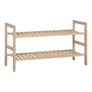 СТОЙКА ЗА ОБУВКИ ЗА 8 ЧИФТА ОБУВКИ STEPER ОТ ЕЛА В ЕСТЕСТВЕН ЦВЯТ 71X26X40СМ