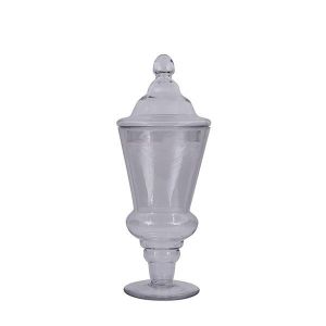 Стъклен буркан за сладкиши, прозрачно 17x17x30.6 см