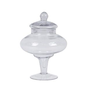 Стъклен буркан за сладкиши, прозрачно 28x28x28.5 см