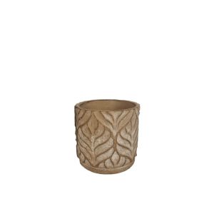 Циментови цветета с кафяви листа, релефни - Φ11x10см 24/24кутия