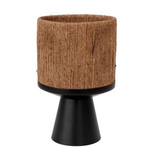 ЧЕРНА МЕТАЛНА САКСИЯ 20X32 СМ