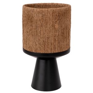 ЧЕРНА МЕТАЛНА САКСИЯ 24X40 СМ