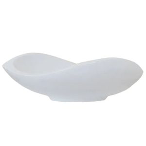 Чиния/чаша от фибърглъскол (лодка) бяла - 82x32x27см 1/кутия