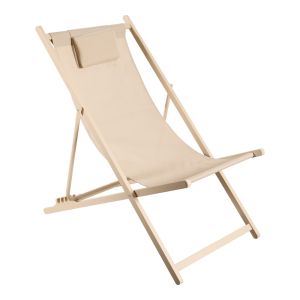 ШЕЗЛОНГ CORTE, БУК, АЛУМИНИЙ, КАПУЧИНО КАФЯВО, ТЕКСТИЛЕНОВ ПЛАТ