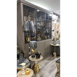 Витрина Future масивно дърво дъб антик 185x45x230см