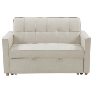 2-seater sofa Commit fabric in beige-gray color 142x93x90cm