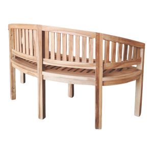 3 местен диван Coren тиково дърво масив 150x61x87см