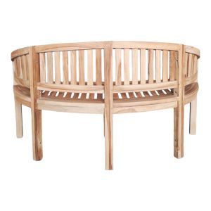 3 местен диван Coren тиково дърво масив 150x61x87см