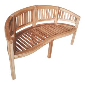3 местен диван Coren тиково дърво масив 150x61x87см