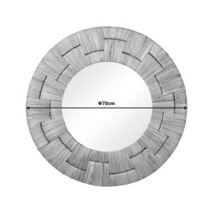 Adloms mirror wood in natural shade D70x6cm