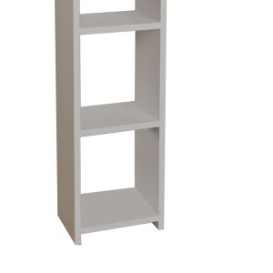 Barzine melamine cabinet in white shade 27.6x19.5x150cm