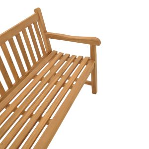 Bench Nat Teak Wood In Natural Color 120x57x96cm