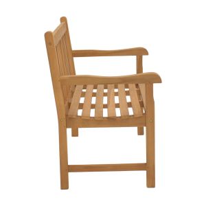Bench Nat Teak Wood In Natural Color 120x57x96cm