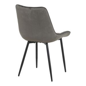 Berne chair velvet in anthracite color 53x62x84cm