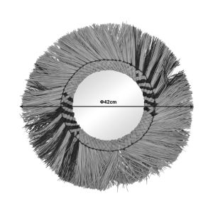 Cielro Mendong mirror in natural color D42x6cm