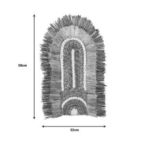 Earsy Mat декорация за стена в естествен цвят 58x32x8см