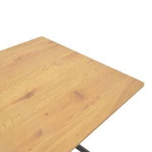 Nerelis natural Mdf table and black metal leg 160x90x75cm