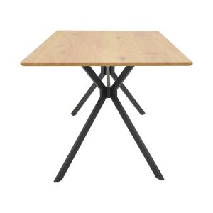 Nerelis natural Mdf table and black metal leg 160x90x75cm