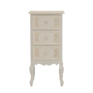 Pazlen chest of drawers antique white color MDF 40x34.5x82cm