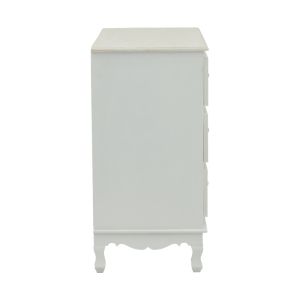 Pazlen chest of drawers antique white color MDF 80x40x80cm