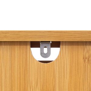 Sicla bamboo chest of drawers, natural color 40x30x97.5 cm
