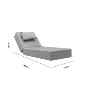 Specta възглавница за шезлонгг бежов плат 60x190x20см