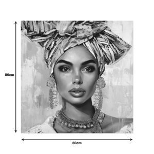 Turban картина върху платно 80x3x80см