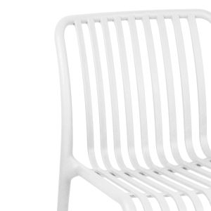 Zoi chair in white shade 42x58x79cm