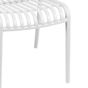 Zoi chair in white shade 42x58x79cm