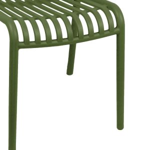 Zoi chair in dark green shade 42x58x79cm