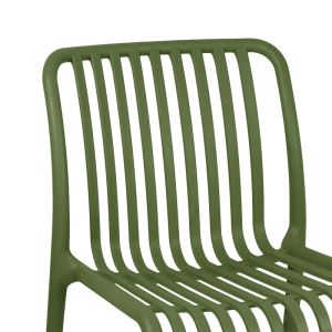 Zoi chair in dark green shade 42x58x79cm