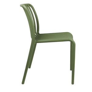 Zoi chair in dark green shade 42x58x79cm