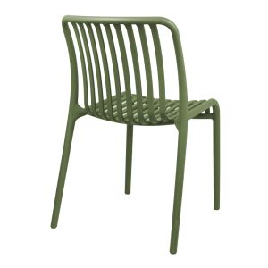 Zoi chair in dark green shade 42x58x79cm
